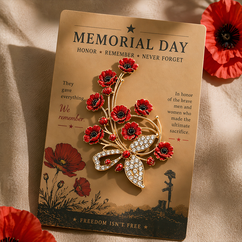 Poppy Badge — Memorial Day Special Edition