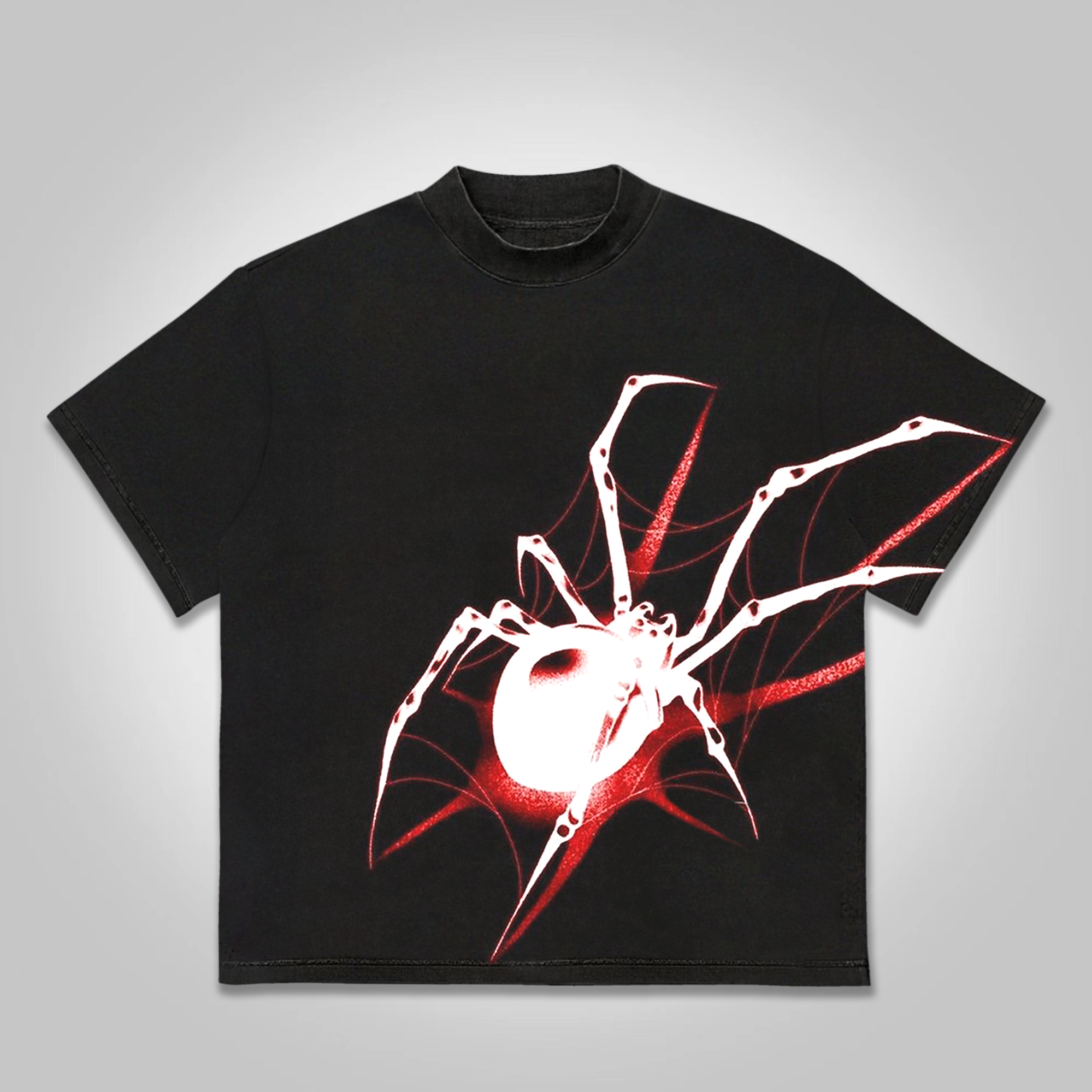 Vintage Spider Graphics Print T-Shirt