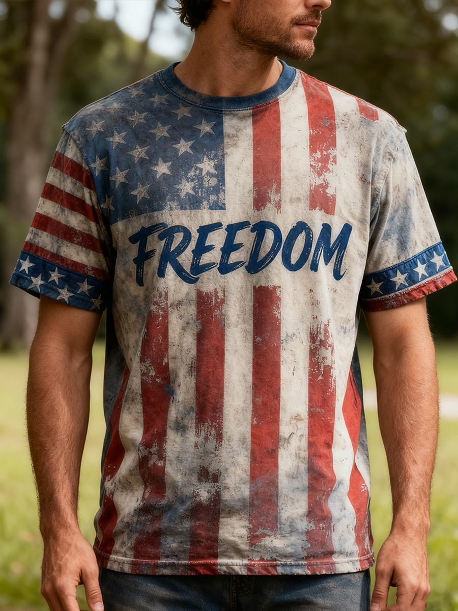 Men's FREEDOM Retro T-Shirt