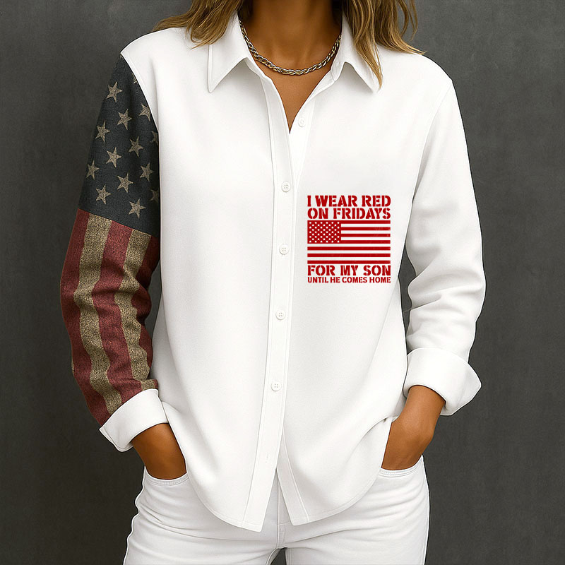 Red Friday Long-Sleeved Shirt
