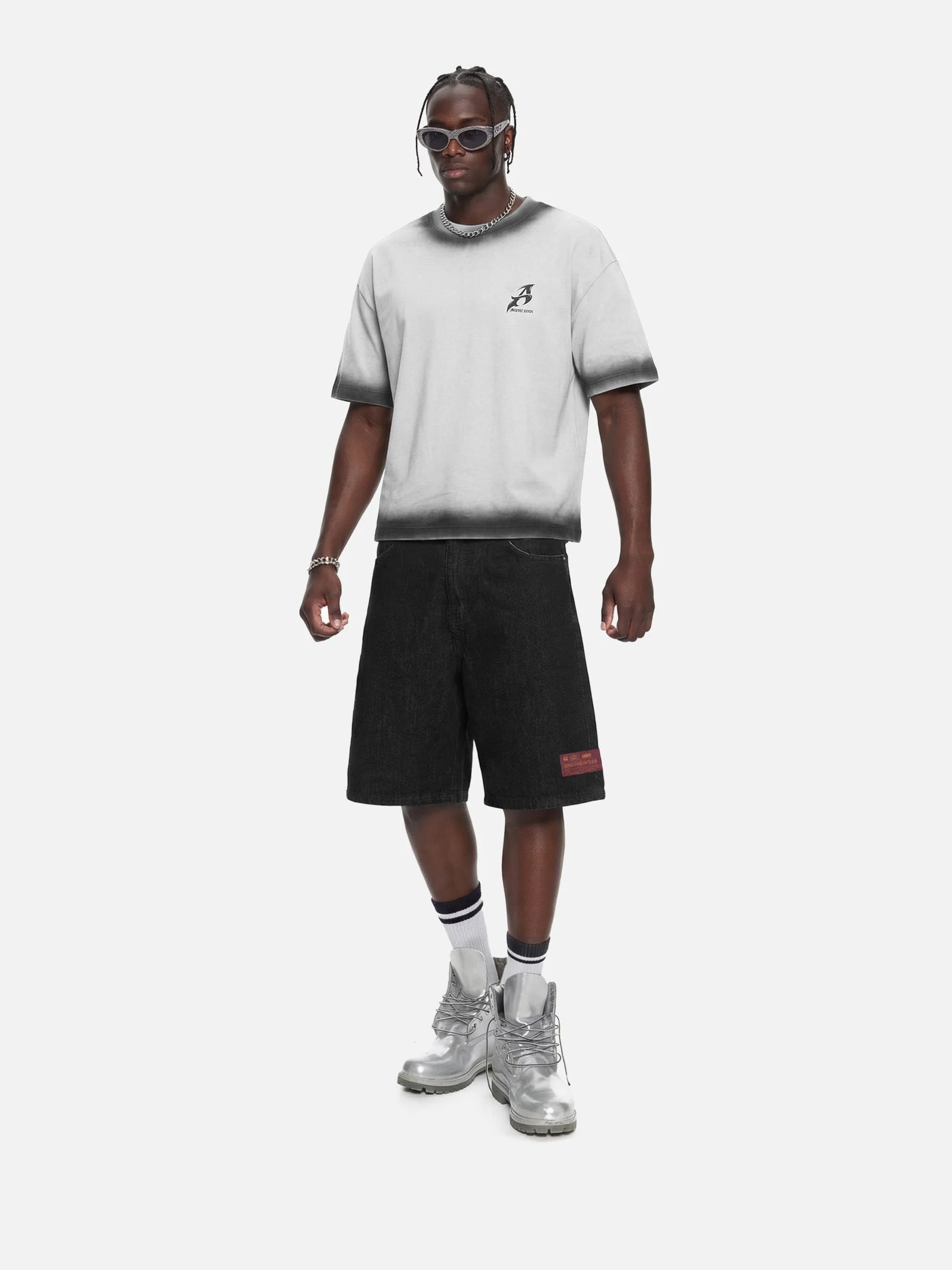 Aelfric Eden Boxy Spray Fade Star Tee