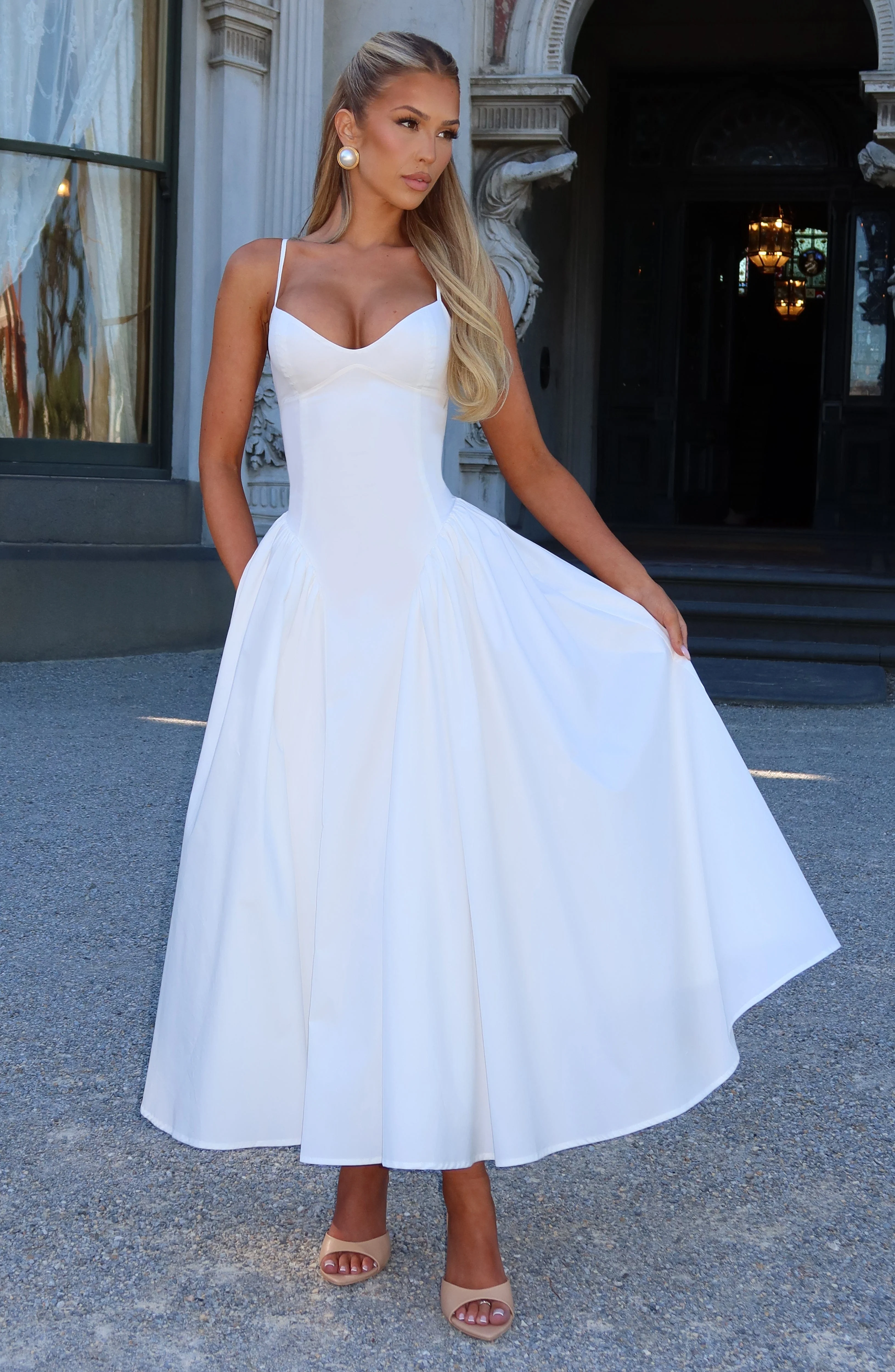 Emerson Midi Dress - Ivory