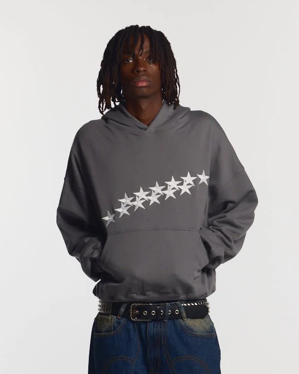 STARS HOODIE DUST GREY