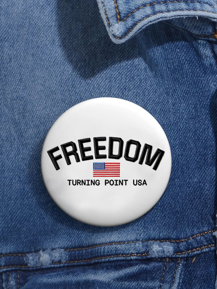 Unisex I Am Charlie Print Pins