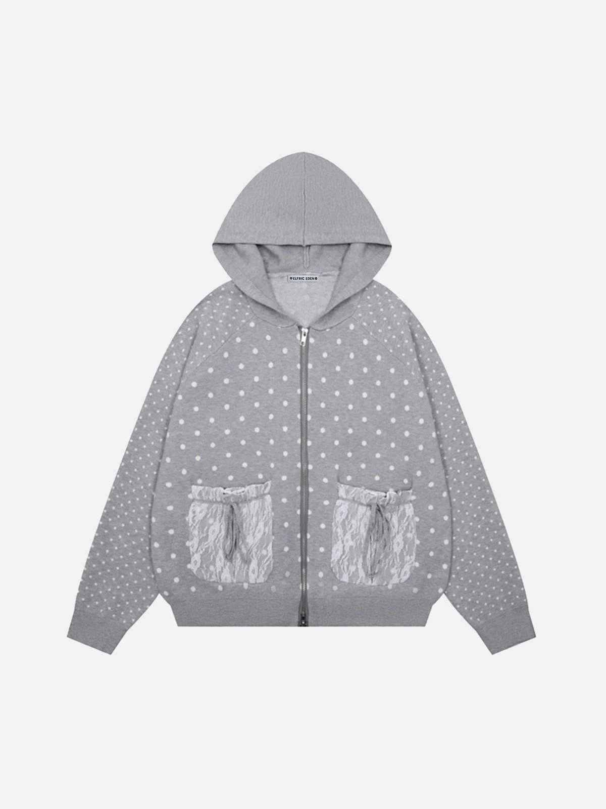Aelfric Eden Polka Dot Zip Up Hoodie