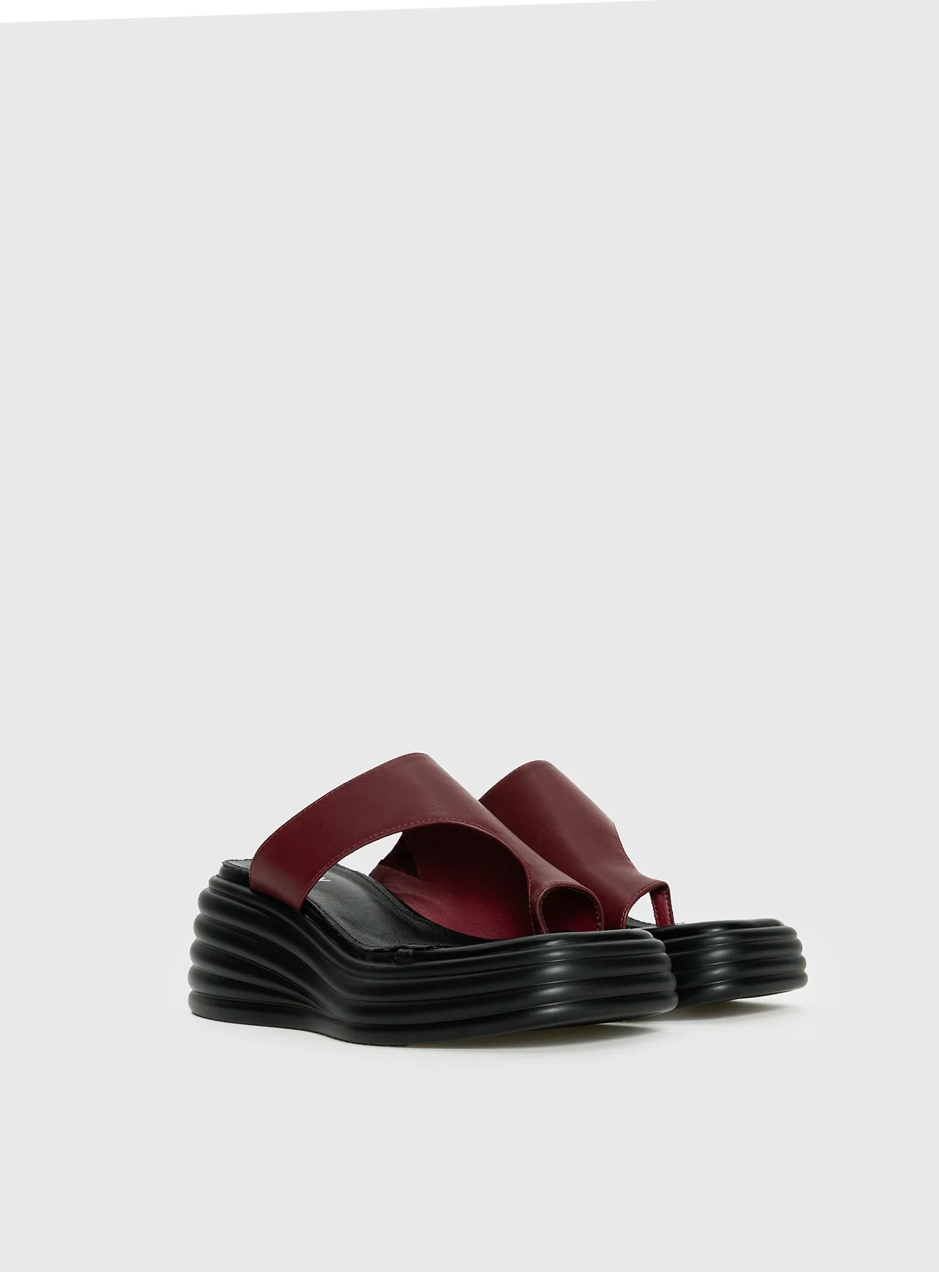 Therapy Finale Platform Sandals Red