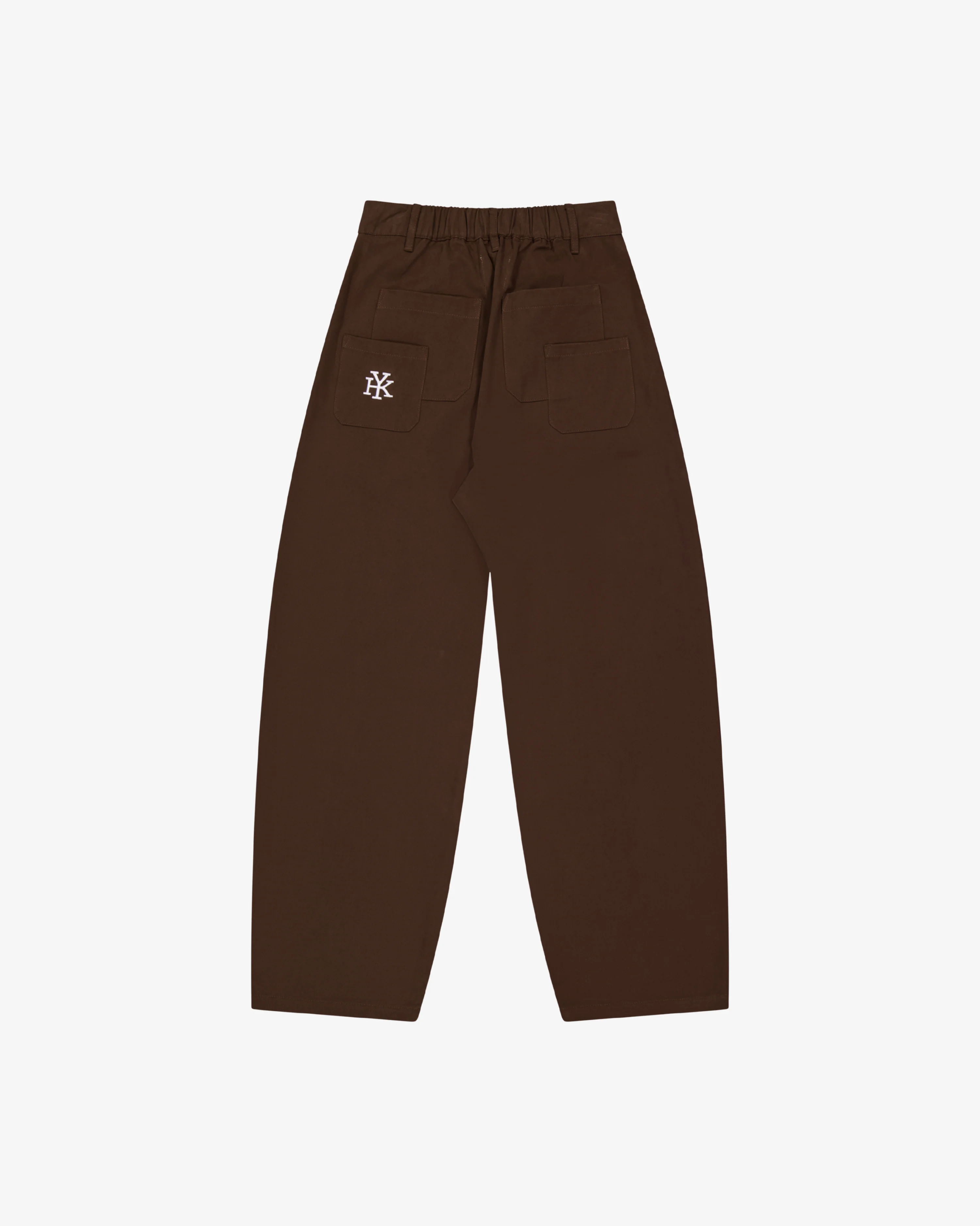 Barrel Leg Pants | Warm Brown