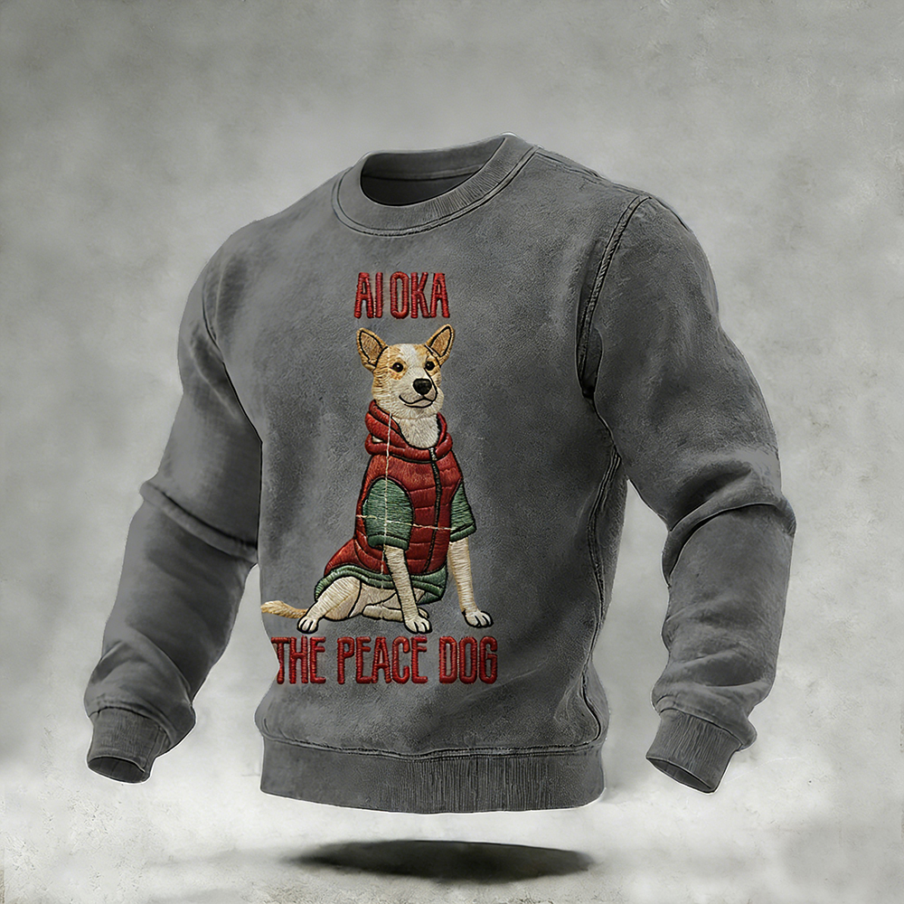 Aloka The Peace Dog Vintage Washed Sweatshirt