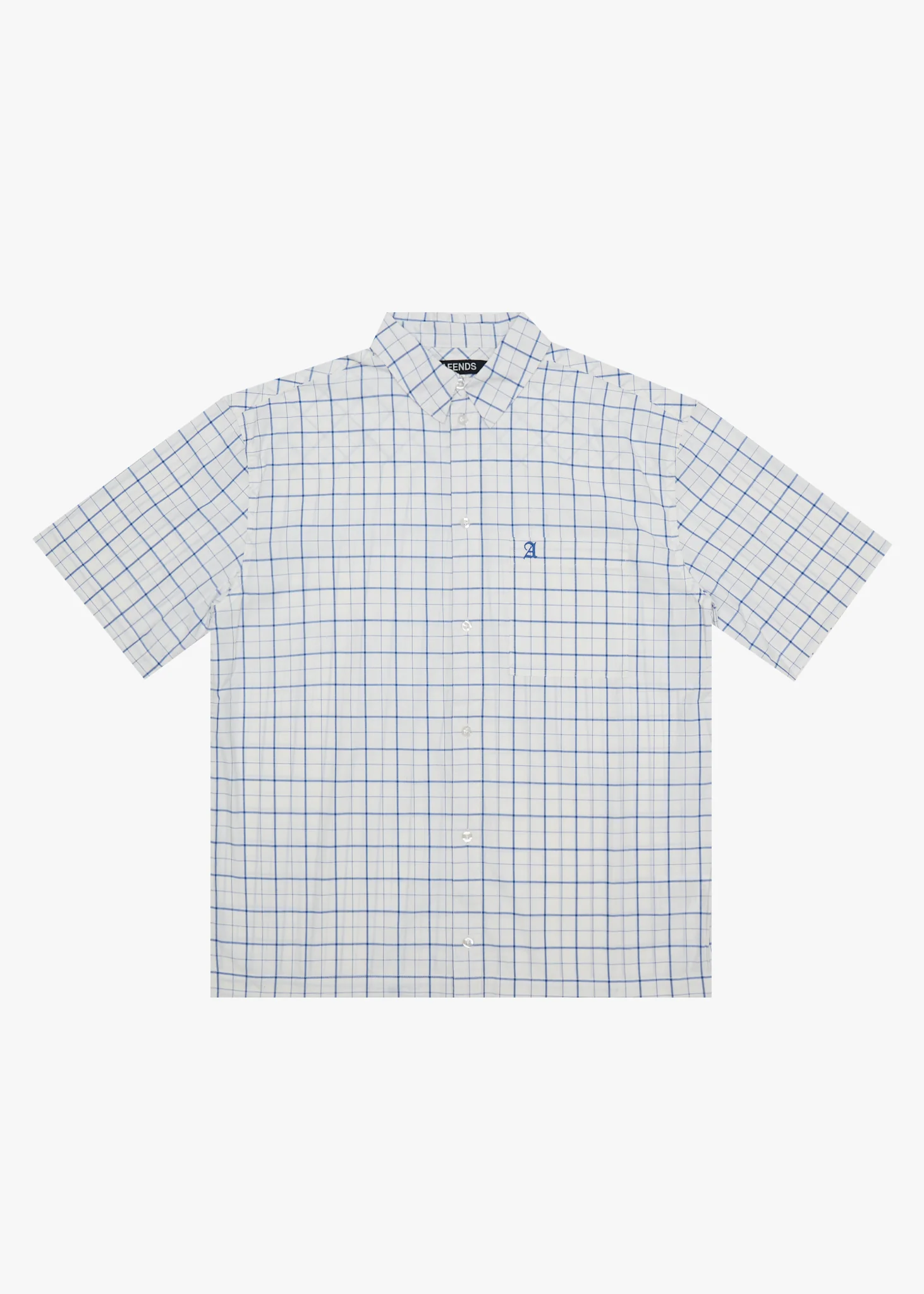 AFENDS Mens In-Hale - Short Sleeve Shirt - White