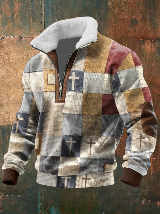 Men's Faith Print Casual Sweatshirt