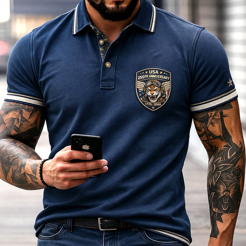 P-40 Warhawk Casual Short Sleeve Polo Shirt