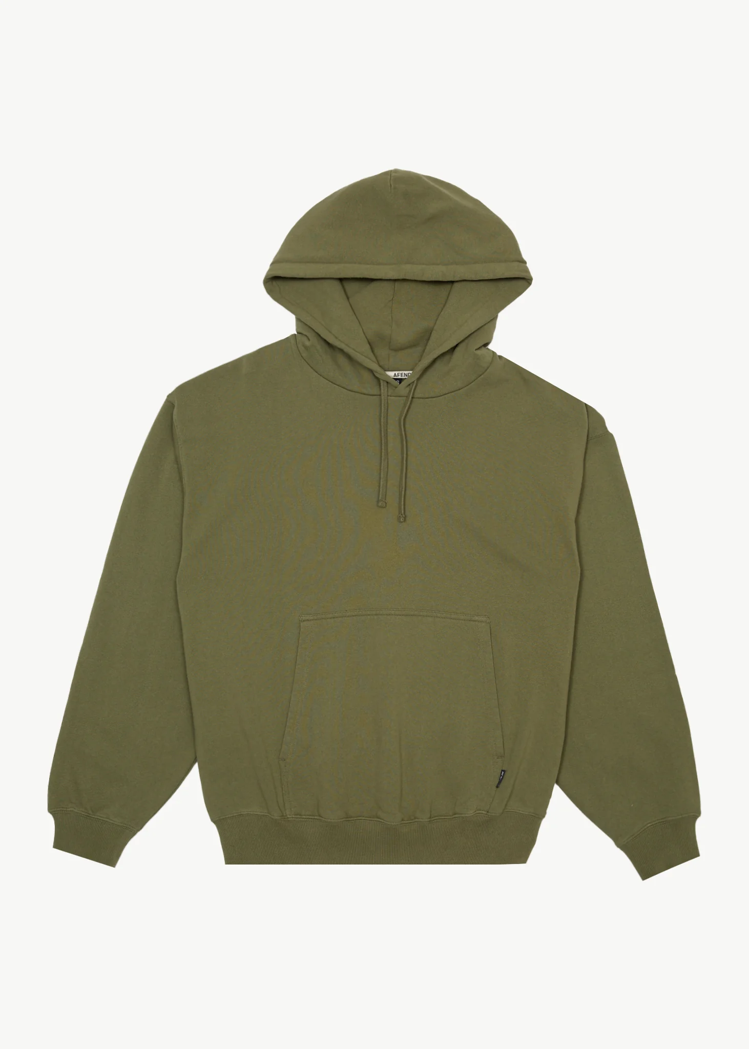 AFENDS Mens Genesis - Boxy Hoodie - Military