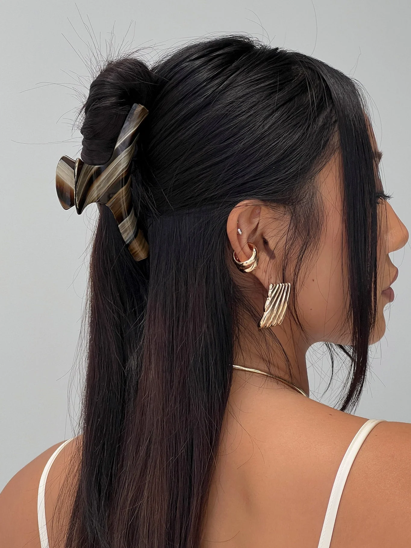 Yasmyn Hair Clip Brown