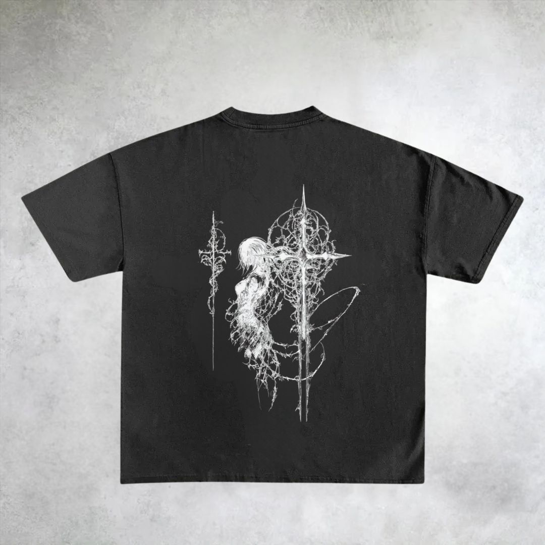 Angel Gothic Printed T-shirt