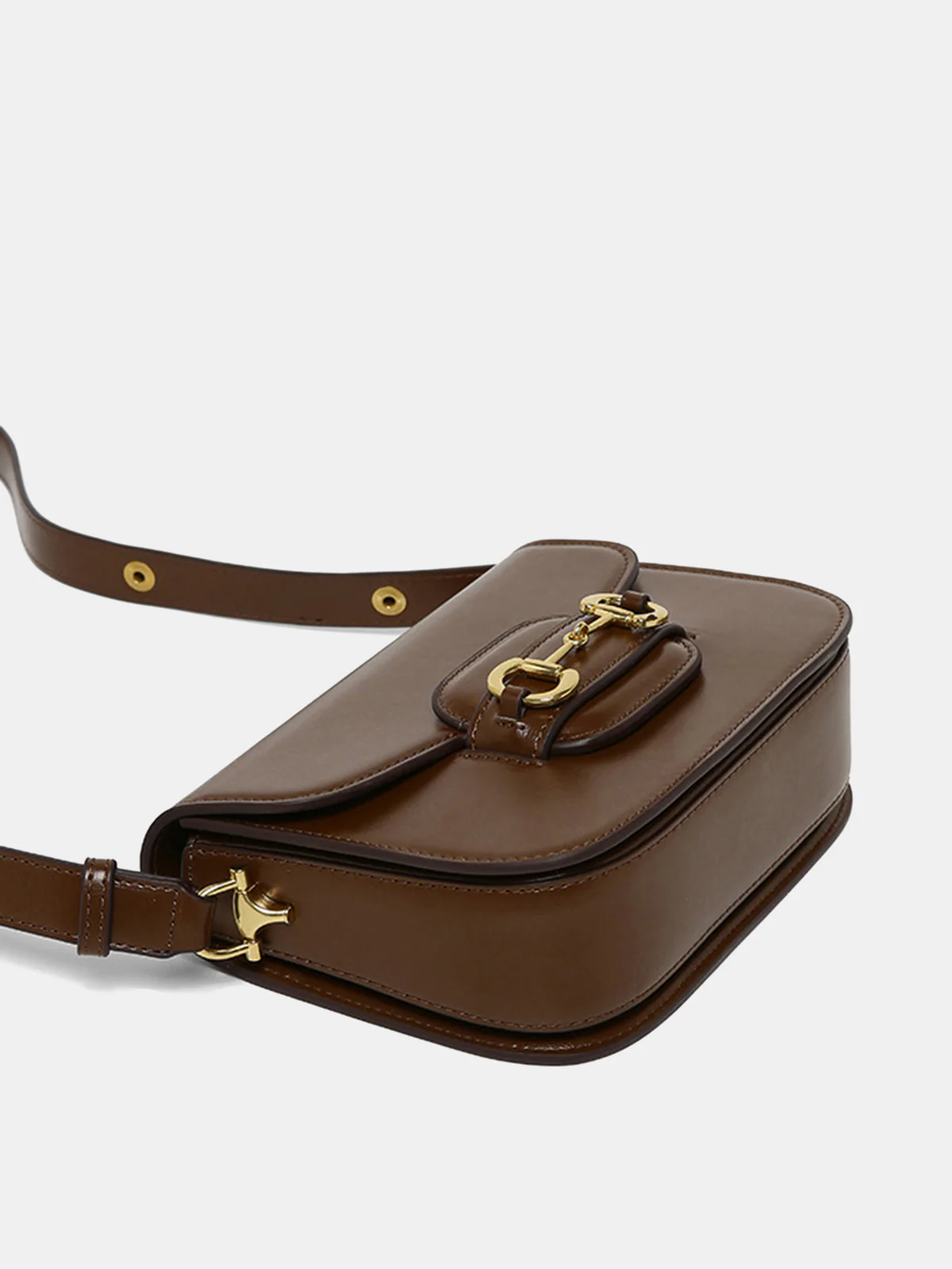 Horsebit Crossbody Saddle Bag