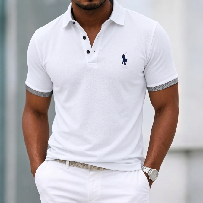 Men's Polo Shirts Casual Vacation Lapel Short Sleeve Modern Comfortable Plain Color Block Buttons Summer Spring Blue White Yellow Red Gray Polo Shirts