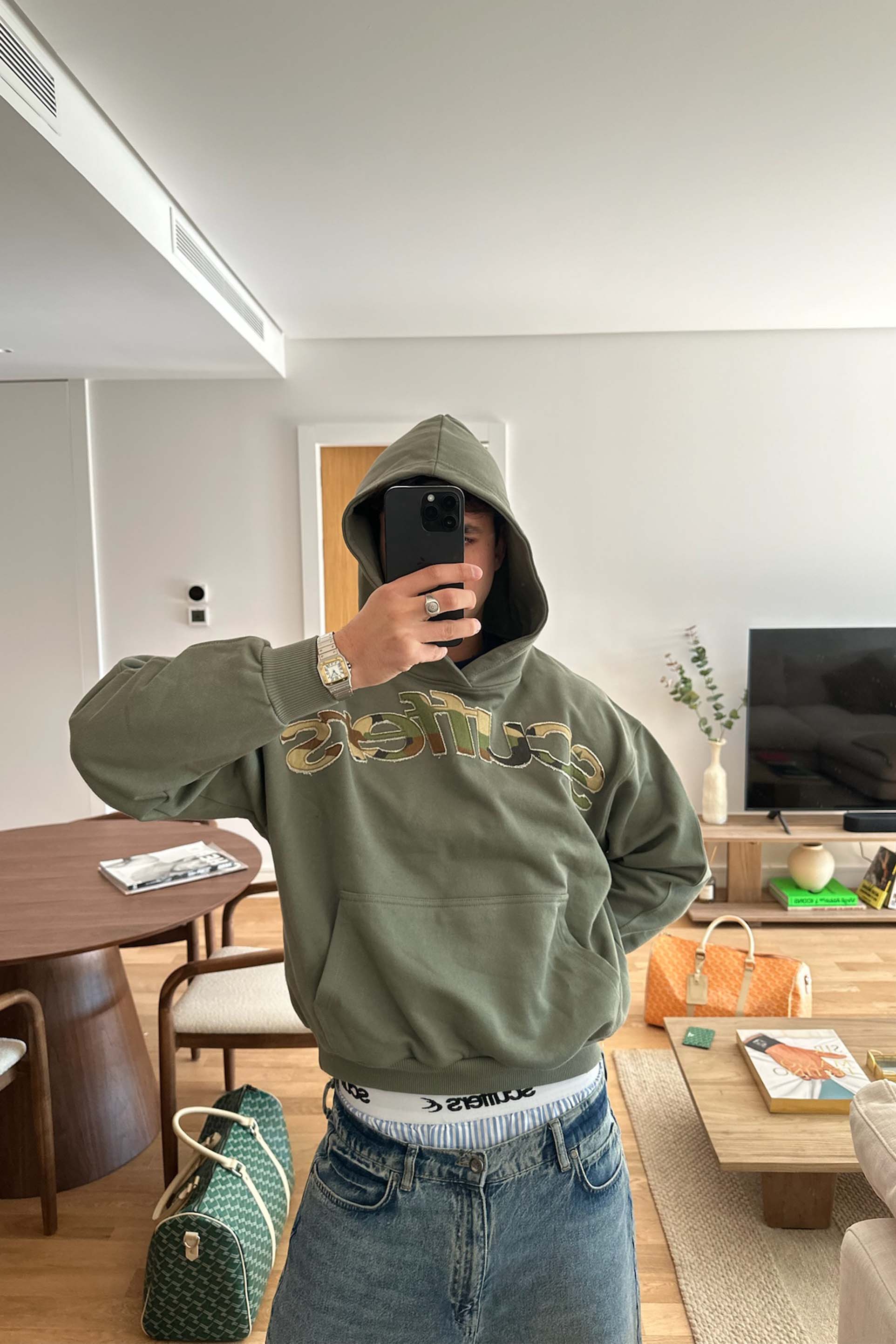 Animal Green Hoodie