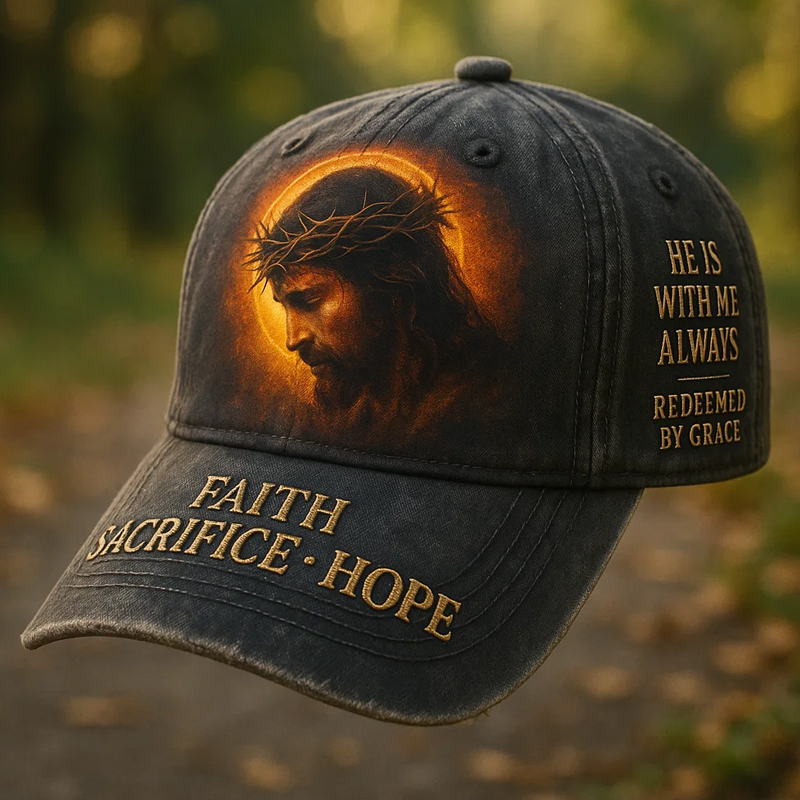 Faith Sacrifice Hope Printed Casual Hat