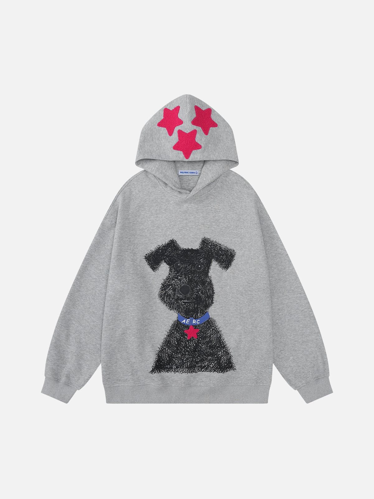 Aelfric Eden Oversized Graffiti Dog Graphic Hoodie