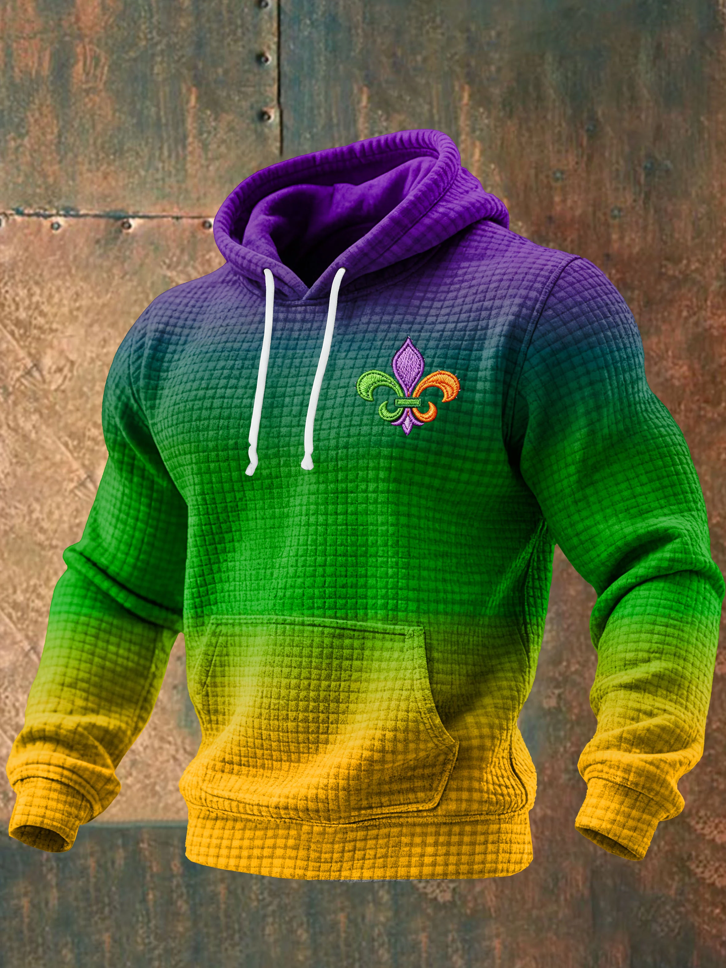 Men's Mardi Gras Print Sweatshirt