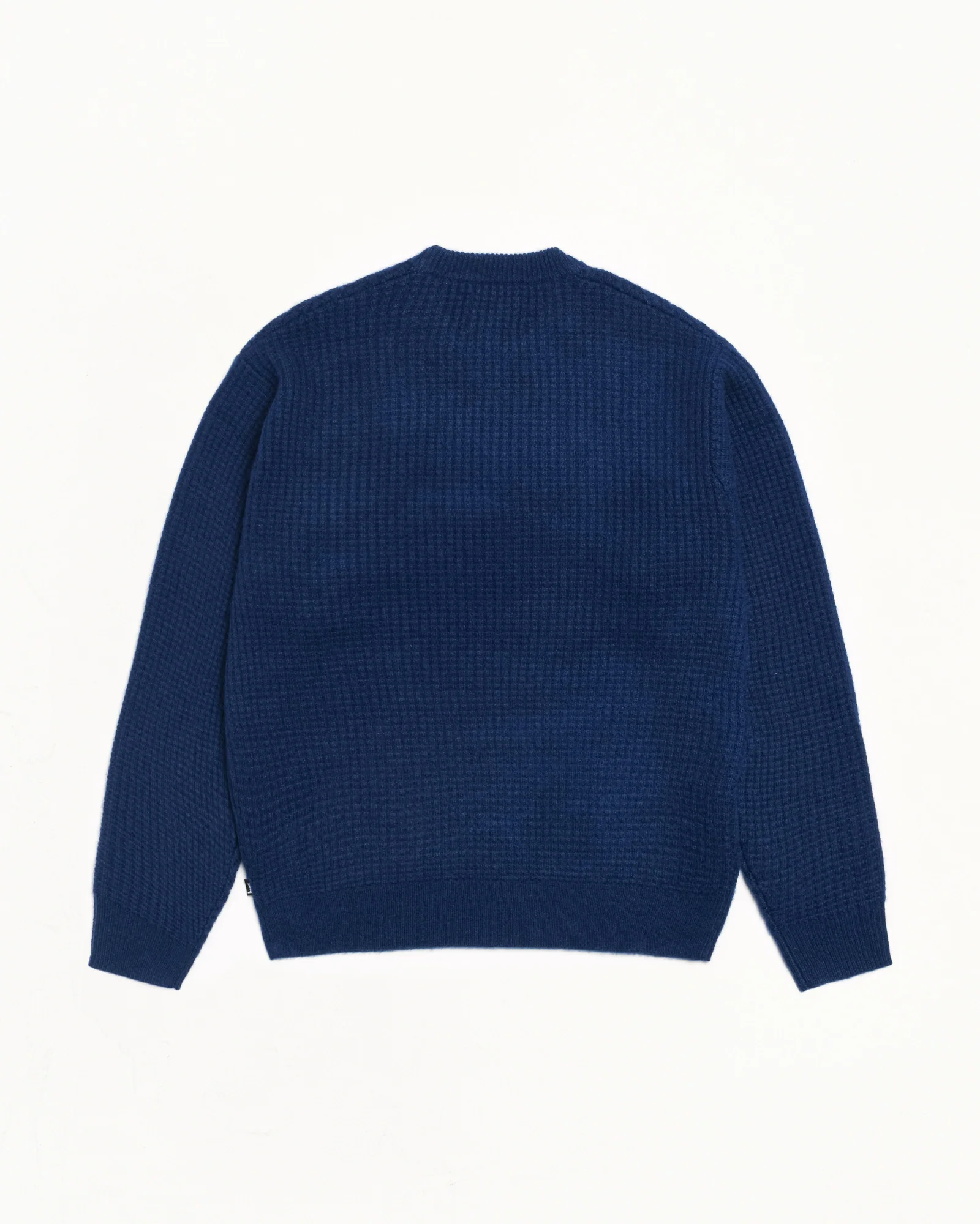 WAFFLE KNIT CASHMERE CREW