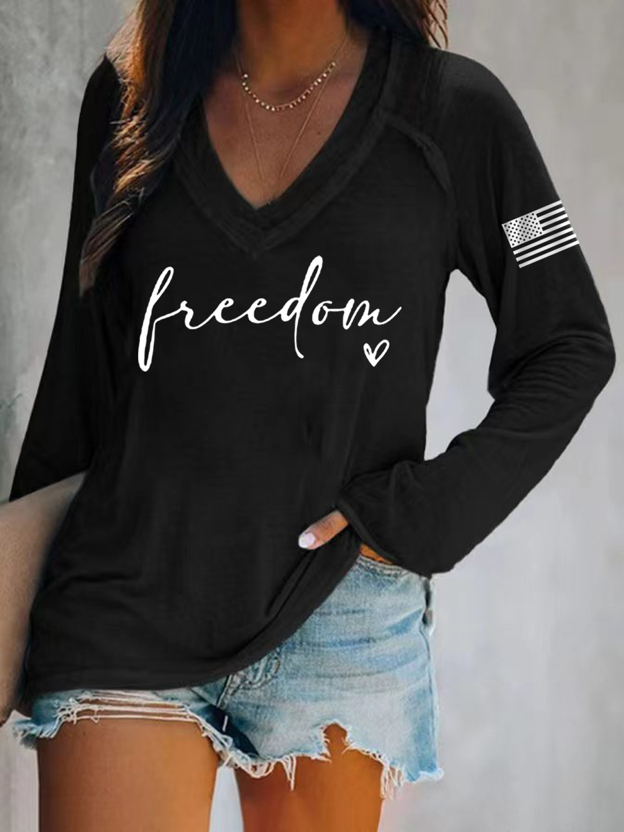 Women's Freedom Charlie Kirk Long-Sleeve T-Shirt