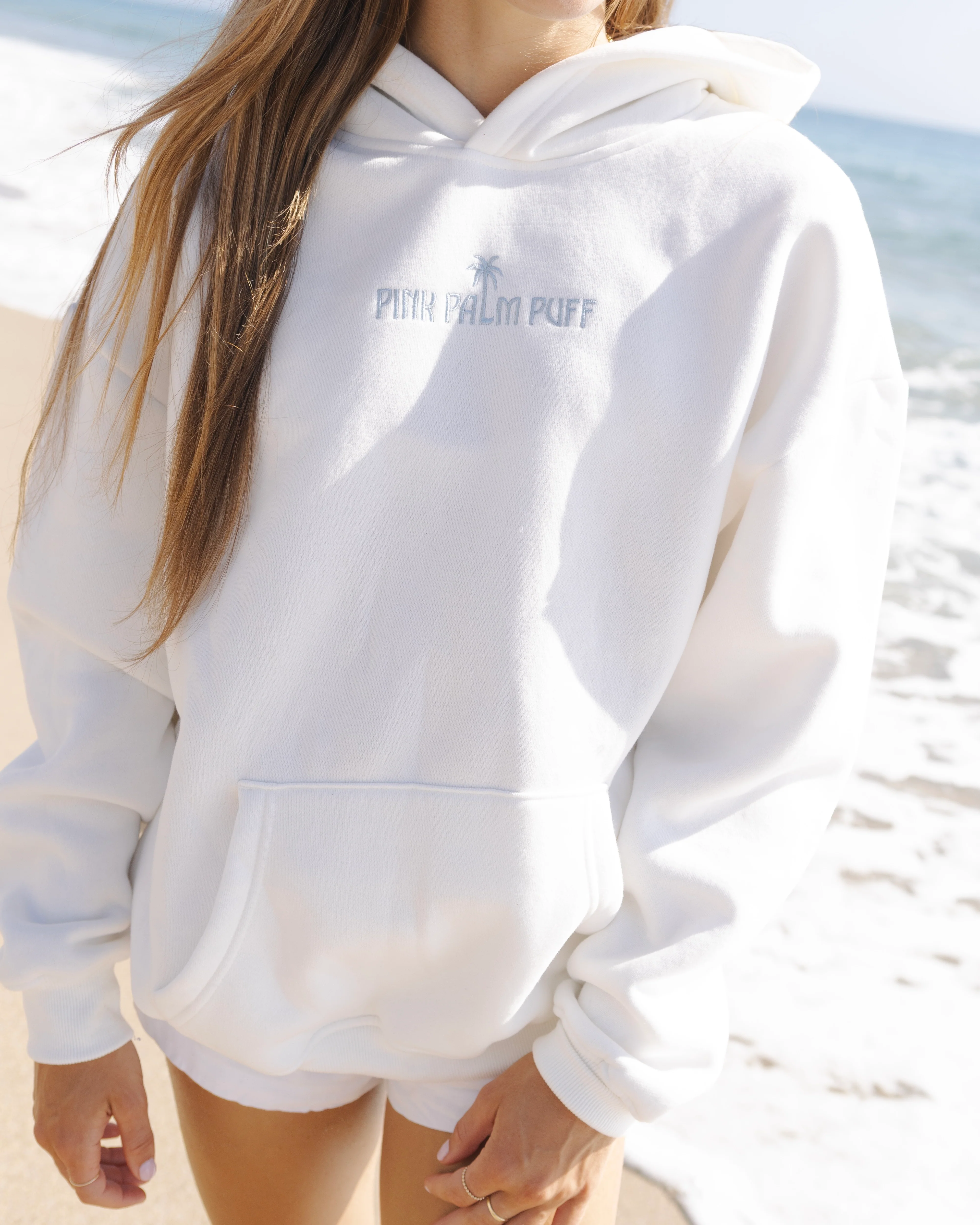 Classic Puff Hoodie in Ocean Air