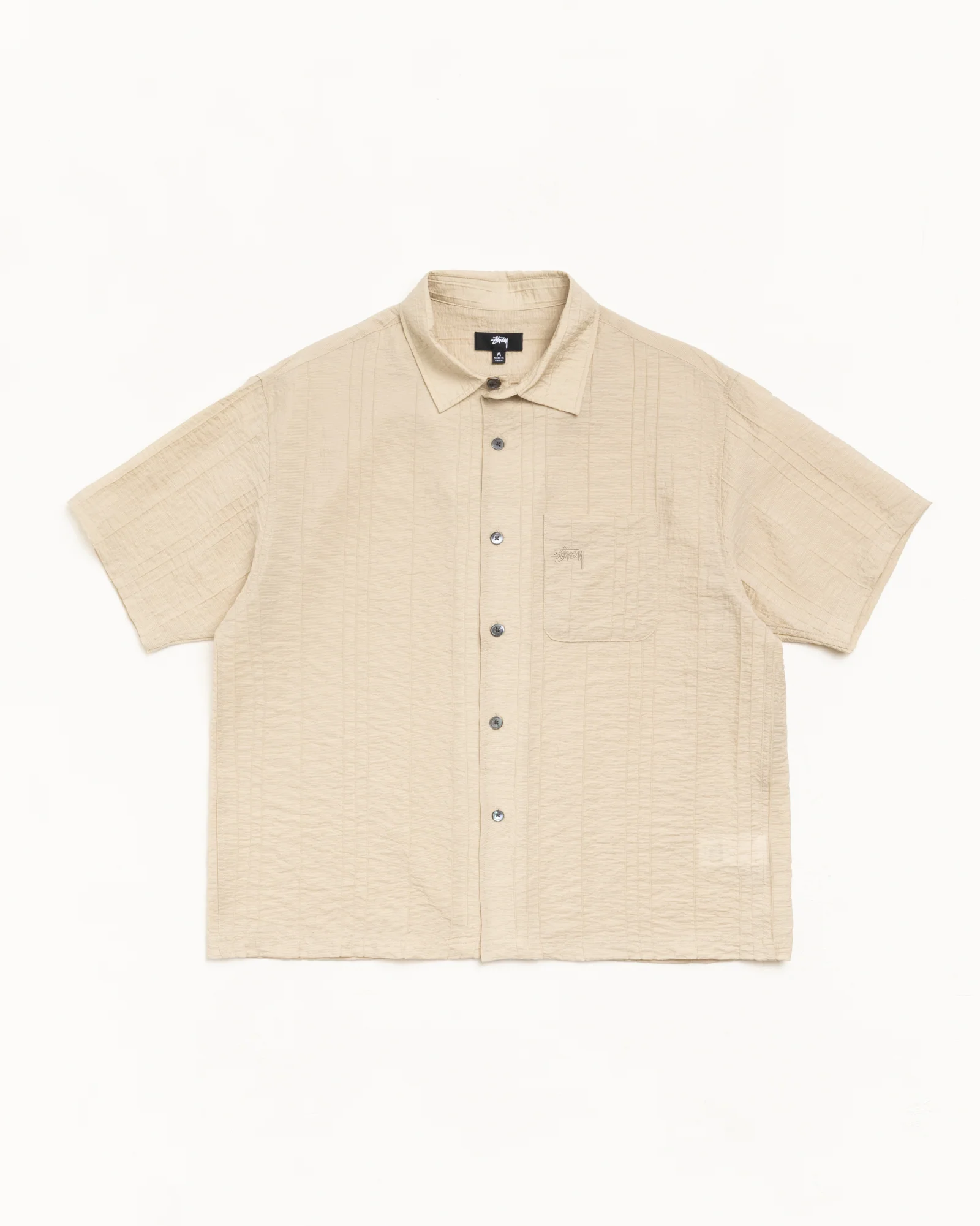 PLEATED TEXTURED SHIRT