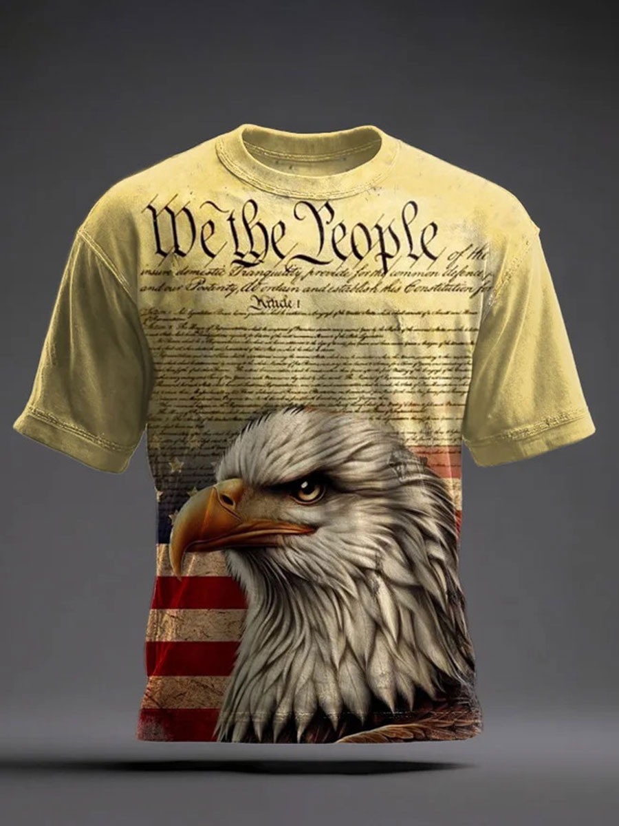 Men'sHeritage Edition Anniversary Printed Casual T-Shirt