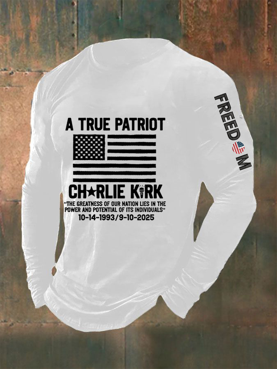 Men's Freedom Is Not Free R.I.P Charlie Kirk Long Sleeve T-shirt