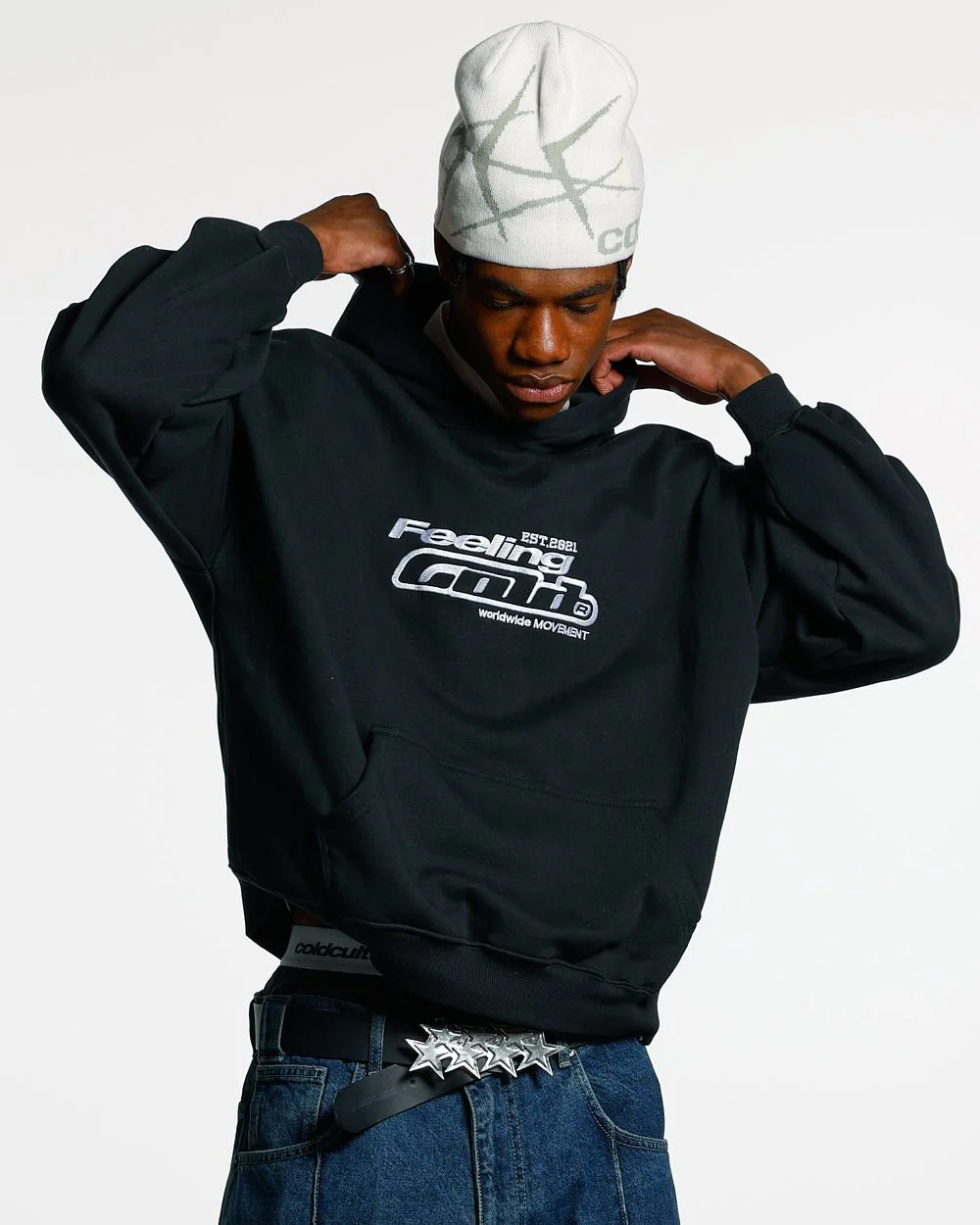 FEELING GOOD TODAY HOODIE BLACK