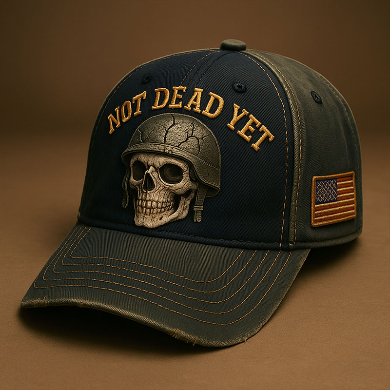 Not Dead Yet Veterans Art Print Hat