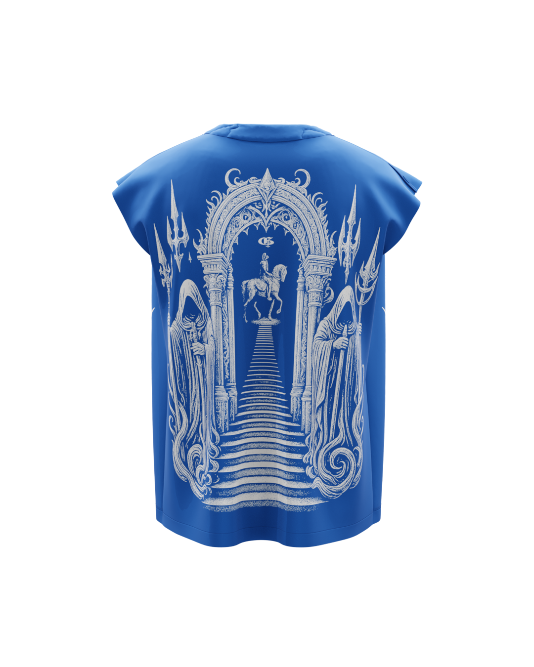 Mortal Royal Blue Boxy Unisex Vest