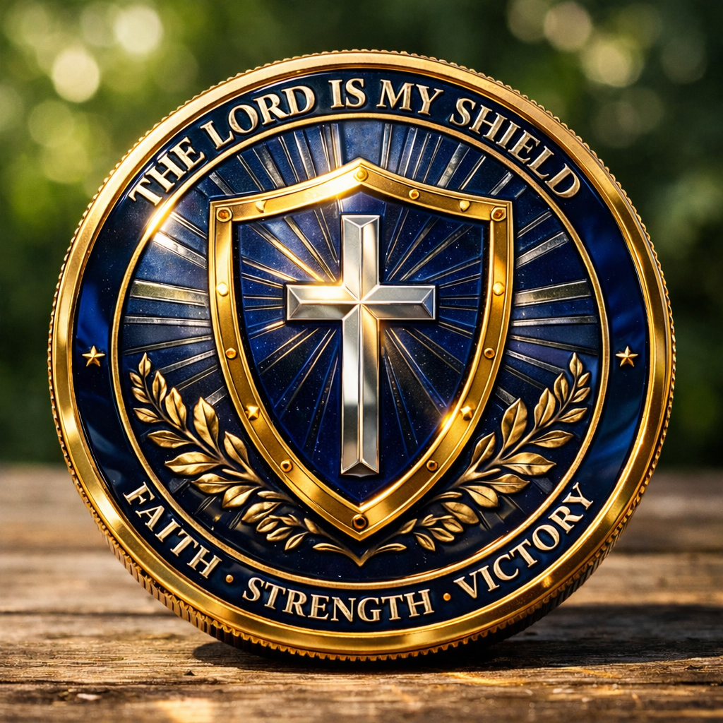 Faith & Strength Christian Challenge Coin