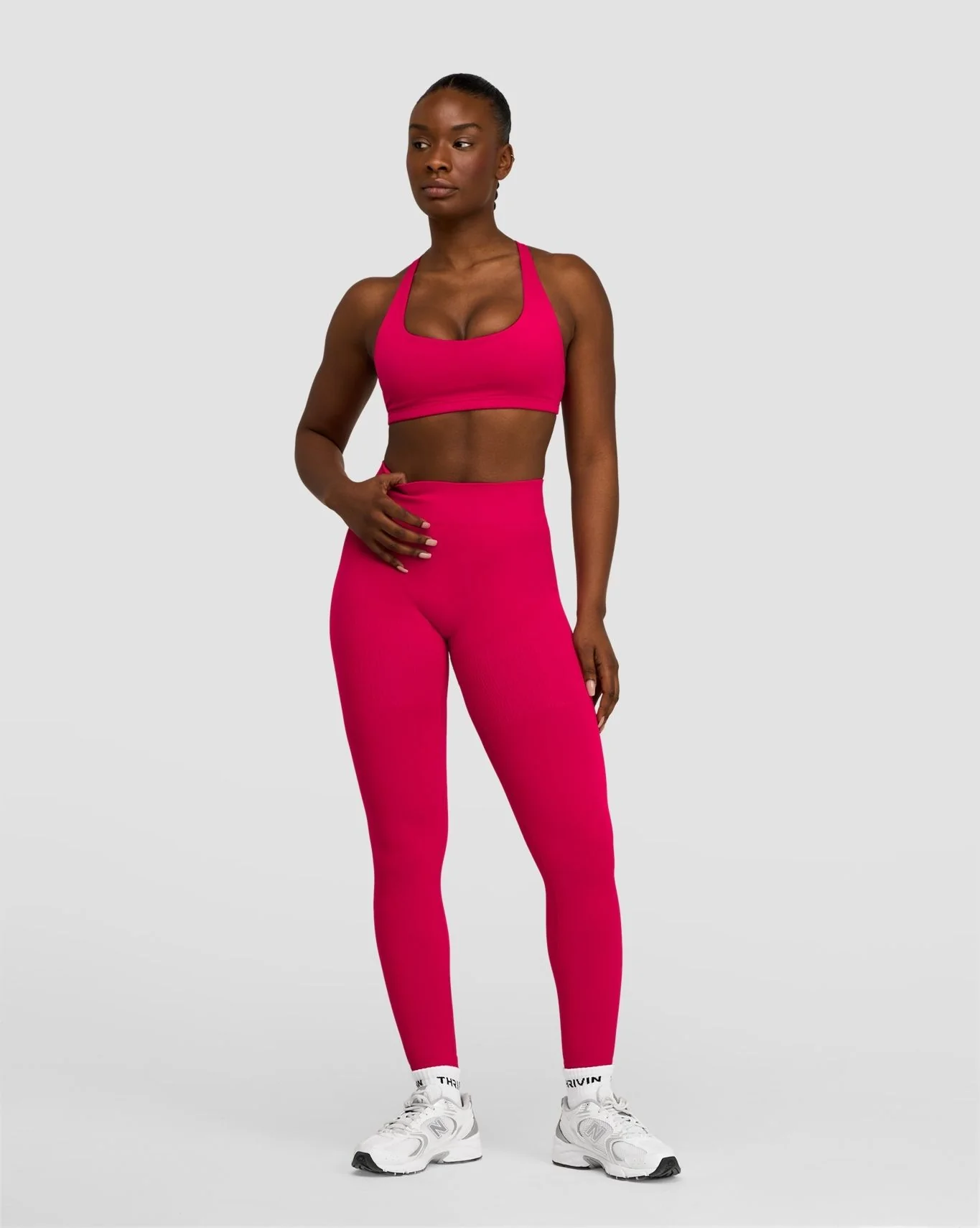 Elevate™ Sculpting Mid Waist Scrunch Leggings | Strawberry