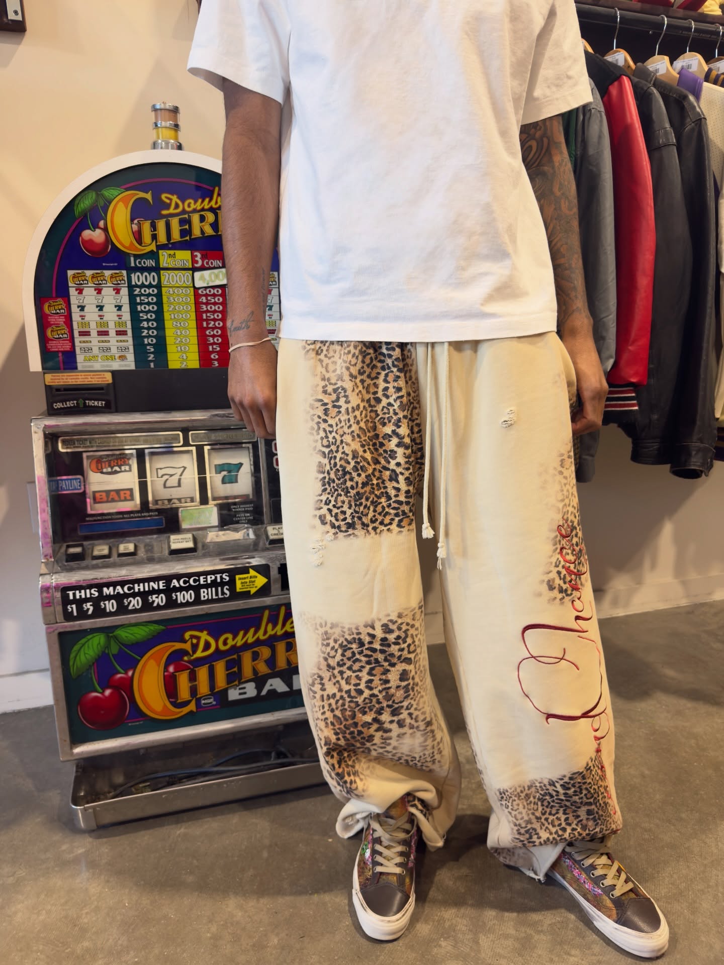 2econd Chance Leopard Patchwork Pants