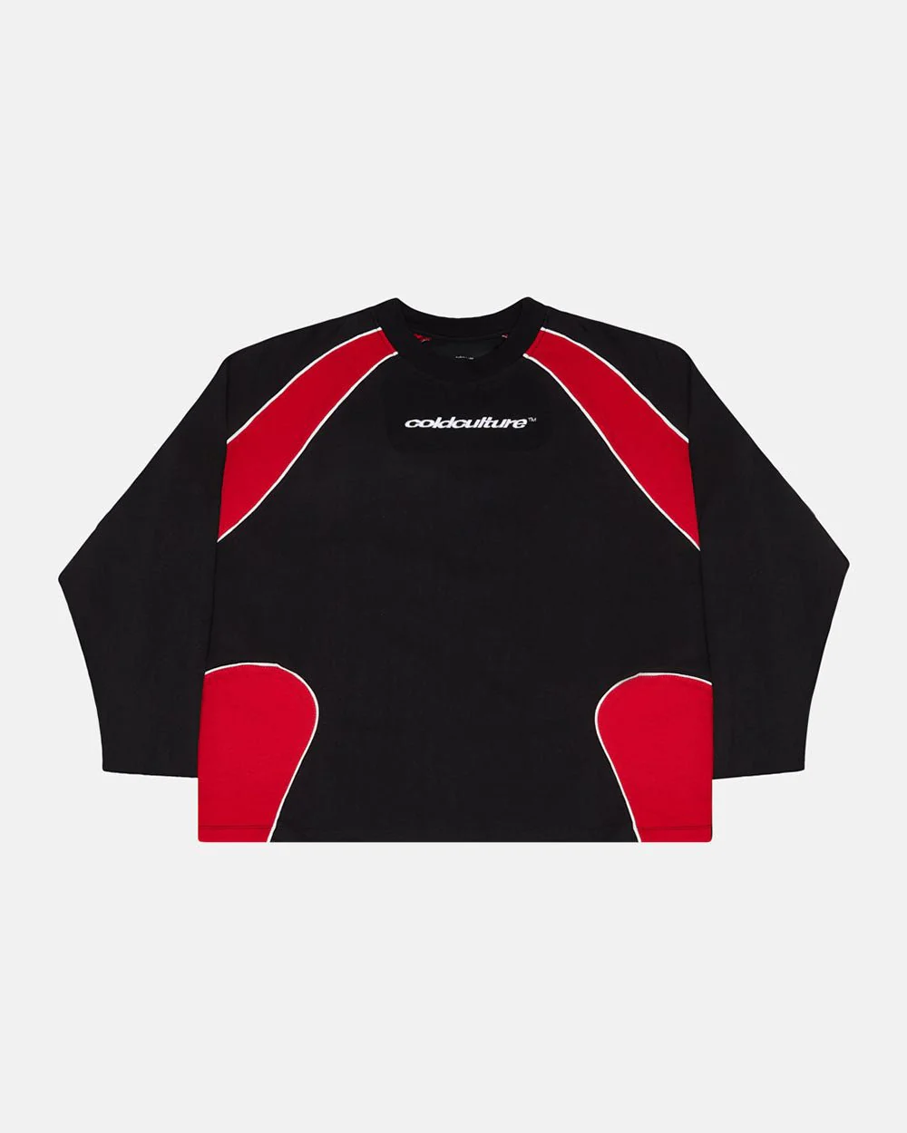 SLIDER LONGSLEEVE TEE BLACK & RED