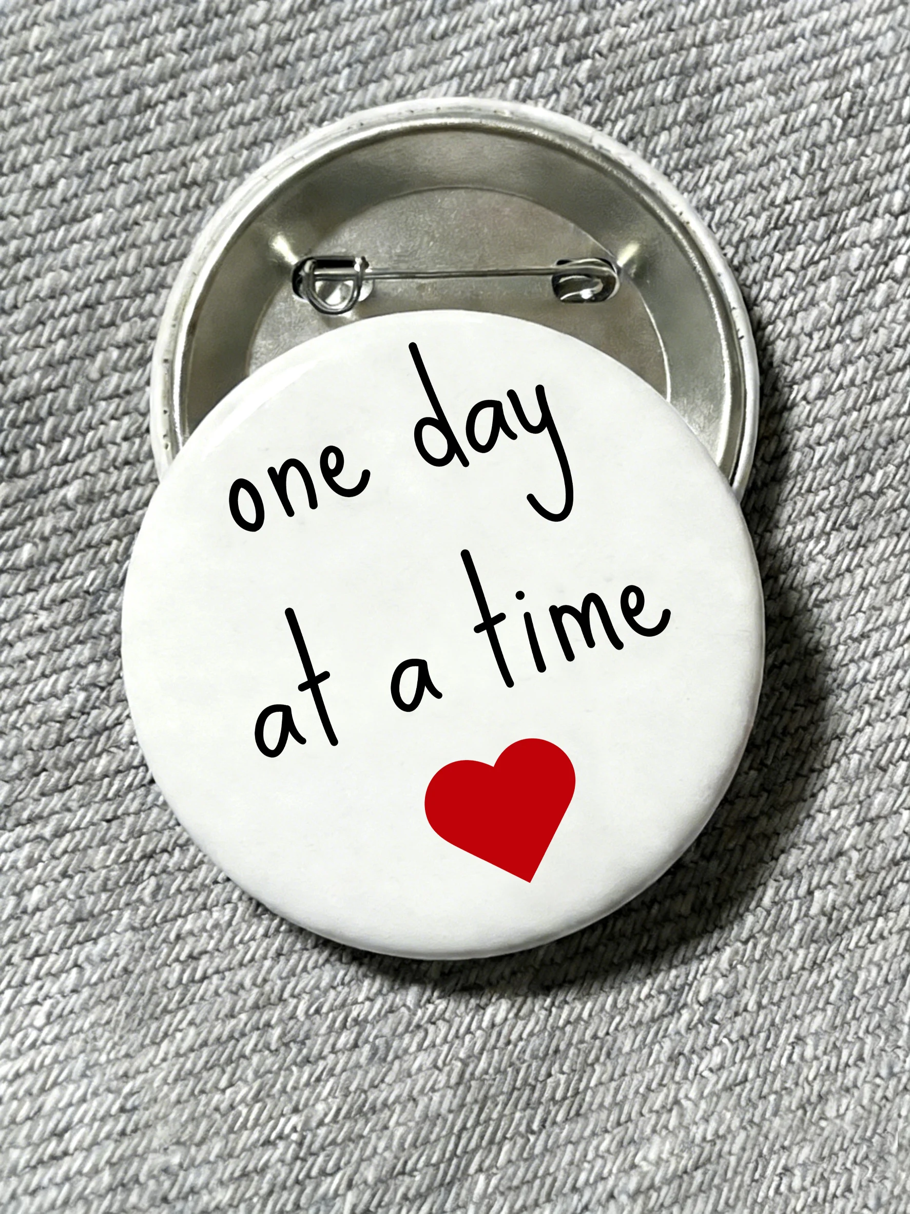 Unisex Onedayatatime Printed Brooch