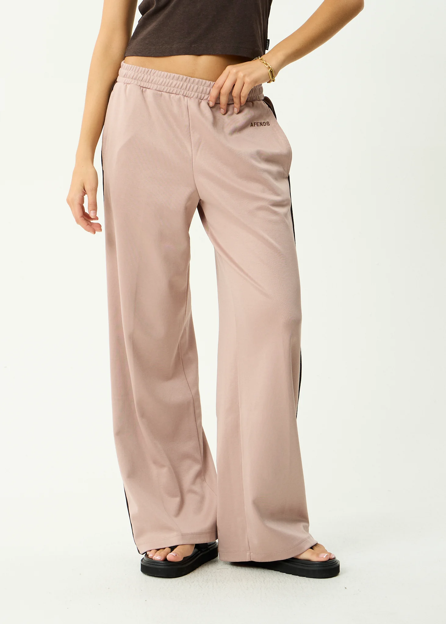 AFENDS Womens Brooklyn - Track Pant - Dusty Pink