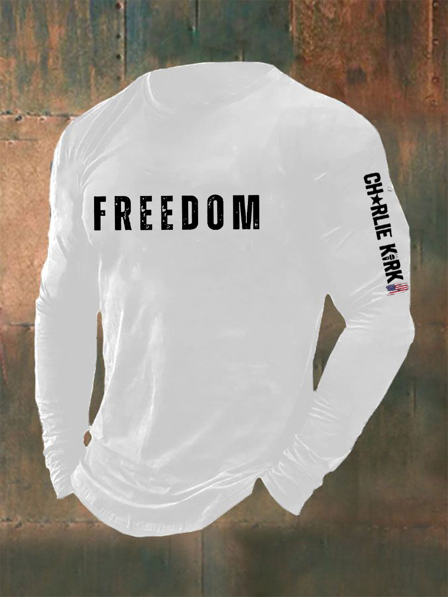 Men's Freedom Is Not Free R.I.P Charlie Kirk Long Sleeve T-shirt