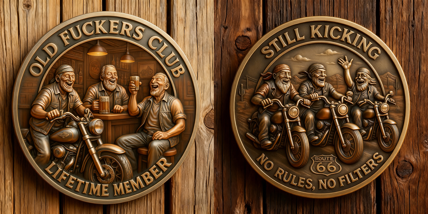 🔥Last Sale 49% OFF -Old F*ckers Club – Lifetime Member Coin