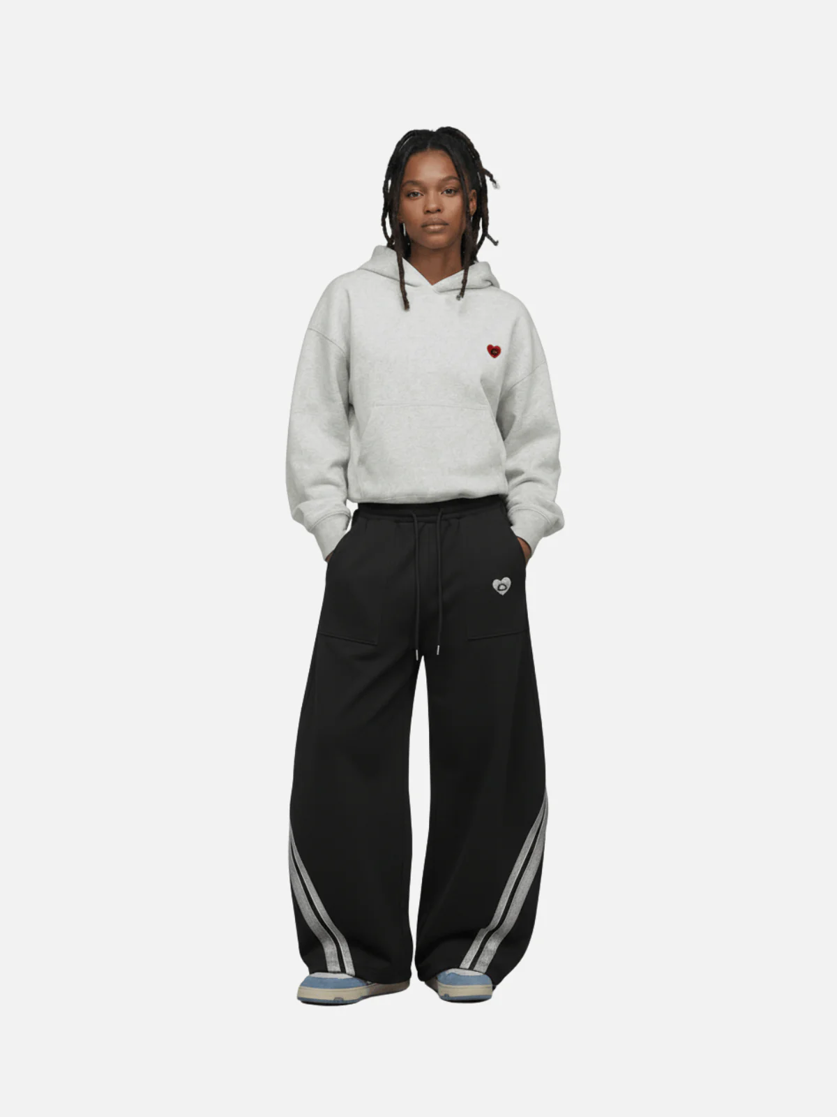 Aelfric Eden Contrast Panel Baggy Barrel Sweatpants