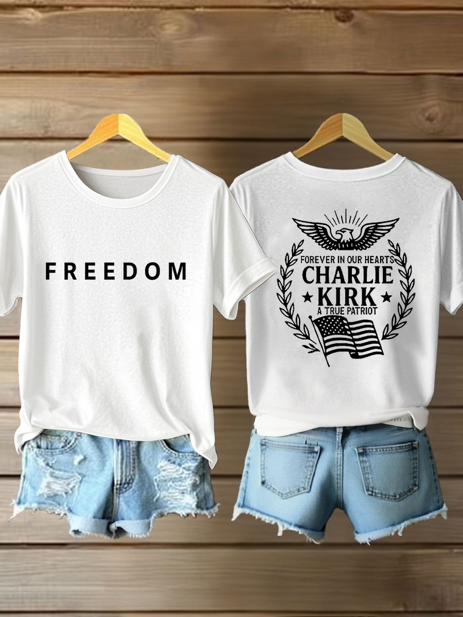 Women's Freedom Is Not Free R.I.P Charlie Kirk Short Sleeve T-shirt