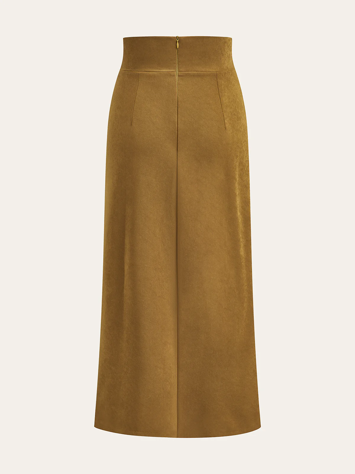 Twist Front Slit Midi Skirt
