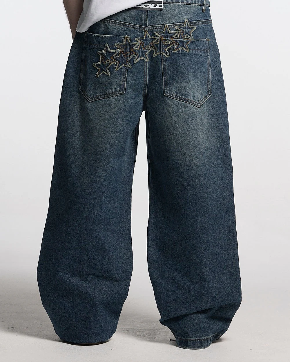 DISTRESS STARS V2 PANTS BLUE DENIM