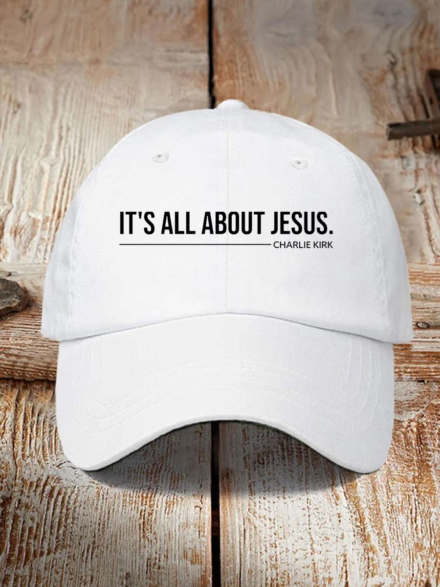 Unisex It's All About Jesus Charlie Kirk Hat