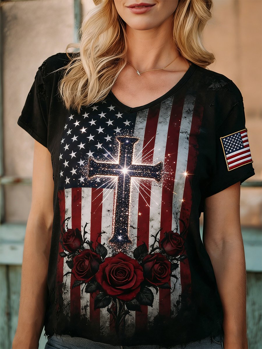 Women's Faith American Founding 250th Anniversary Short-Sleeved T-Shirt