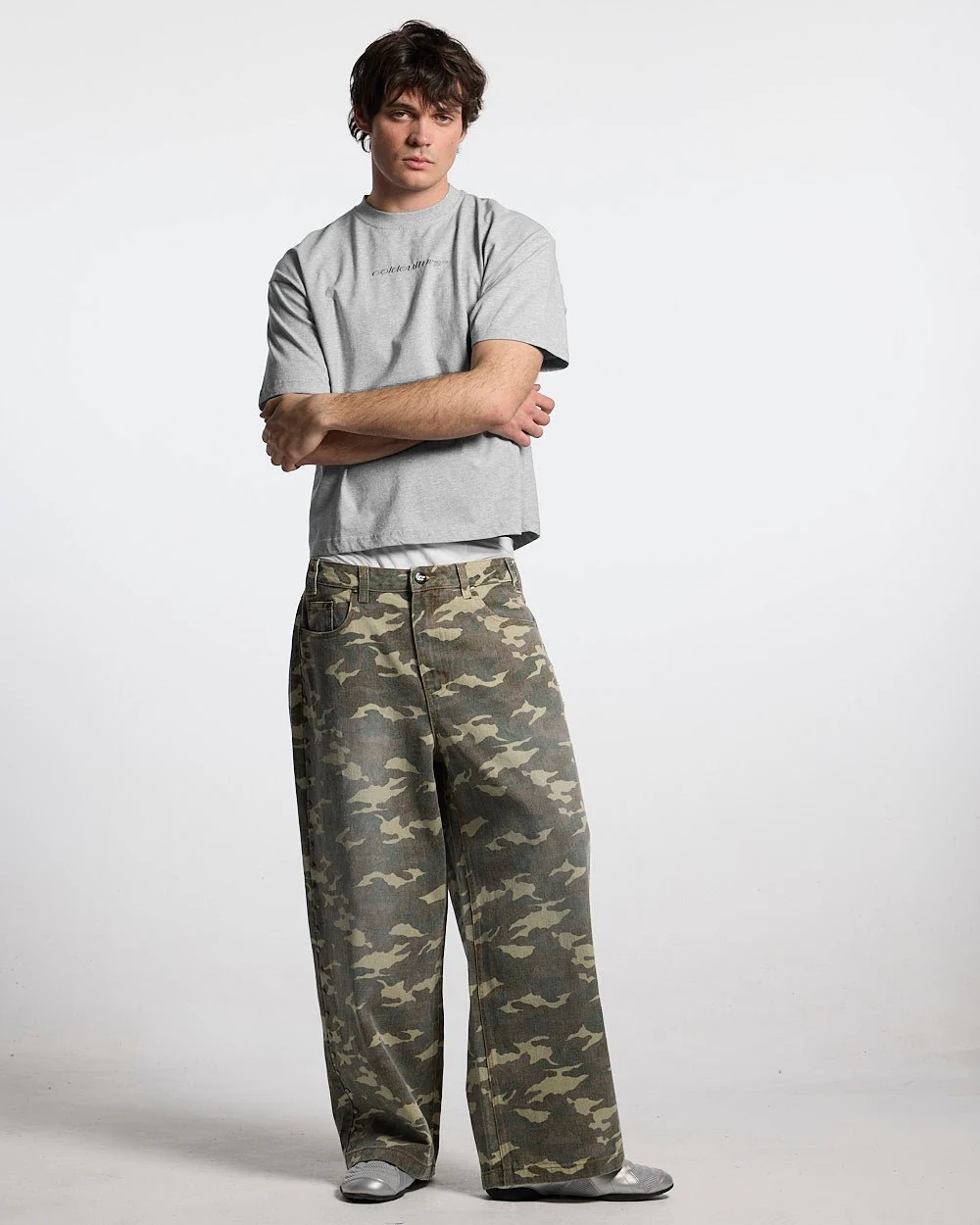 STUDS PANTS CAMO