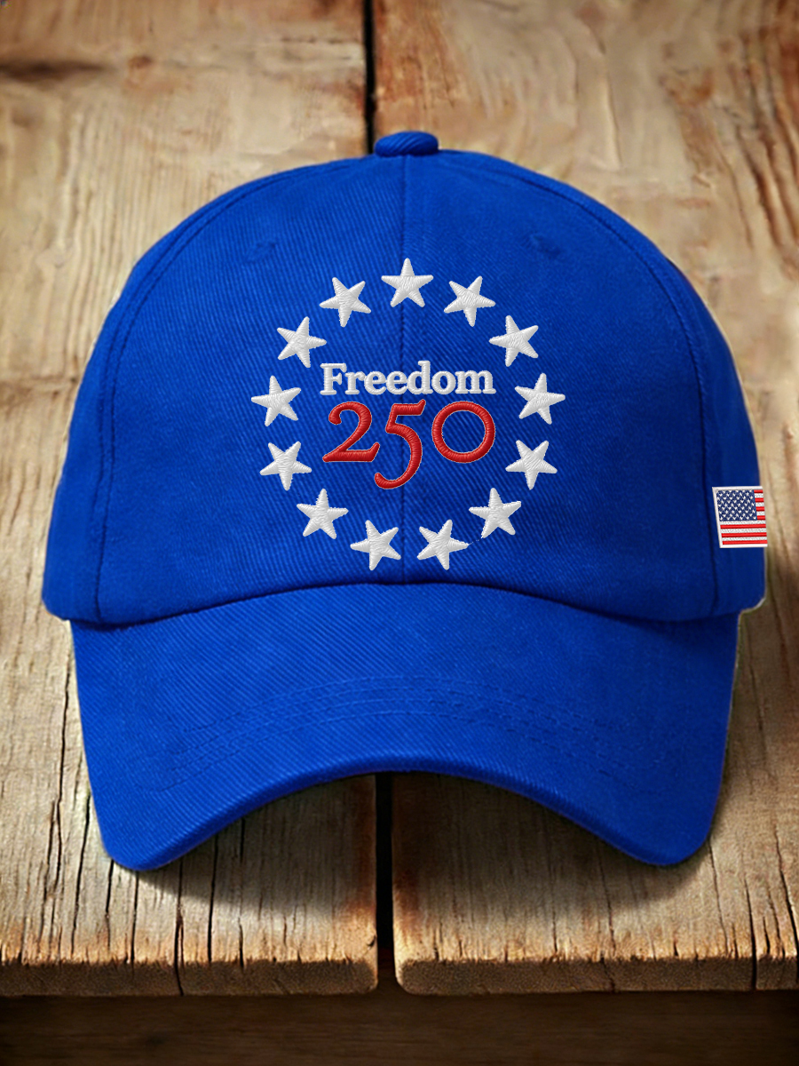 Unisex Freedom 250th Anniversary Embroidered Hat