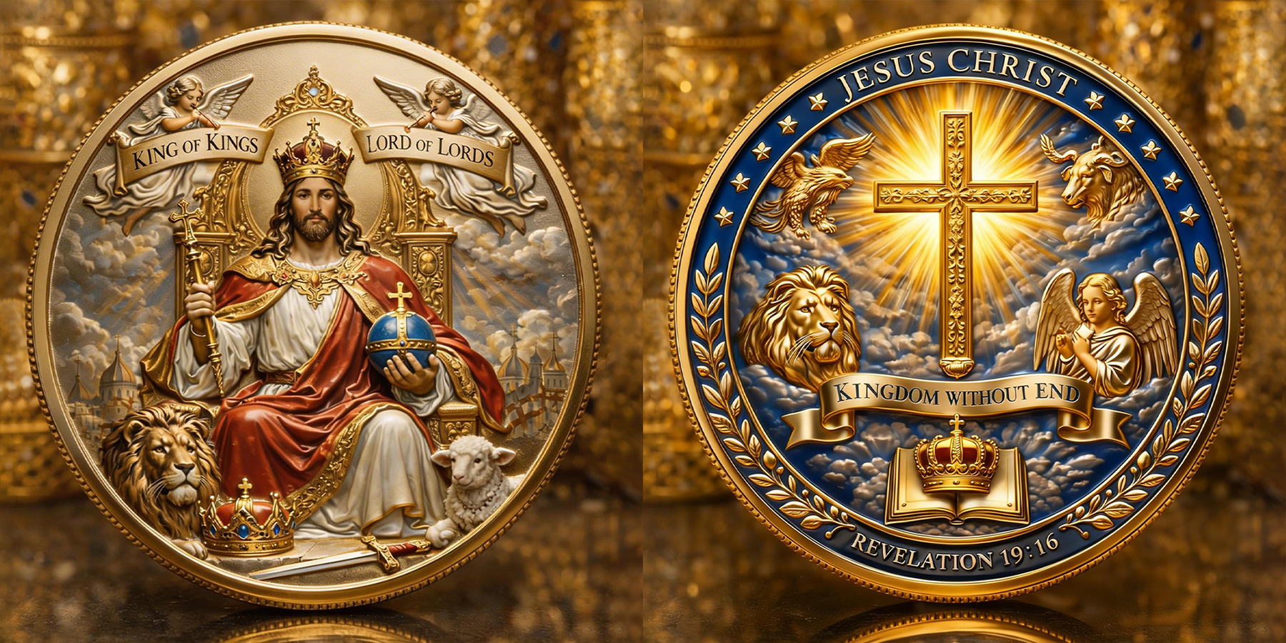 ⚡️Last Day 60% OFF - Jesus Christ King of Kings Commemorative Coin